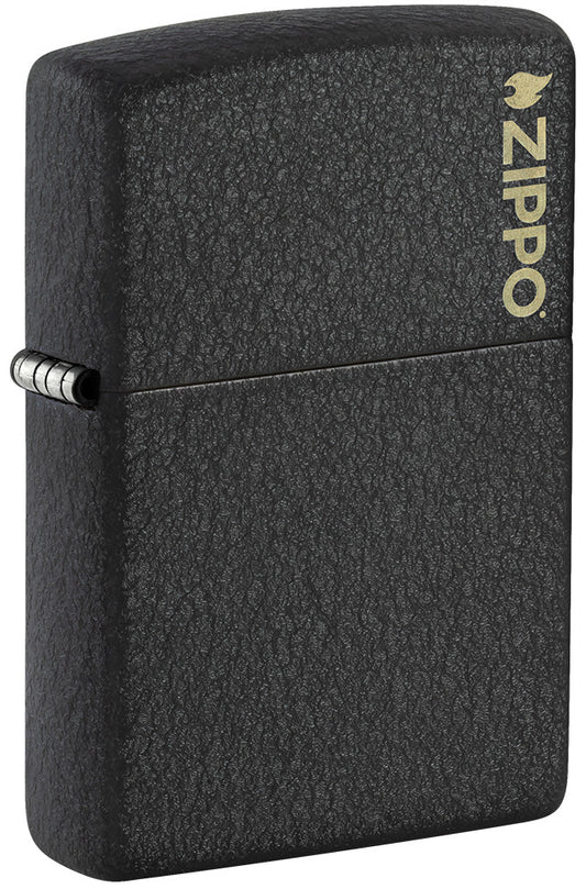 Klassiek Black Crackle® met Zippo-logo