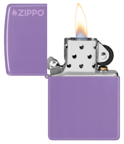 Klassiek Smoky Lavender met Zippo-logo