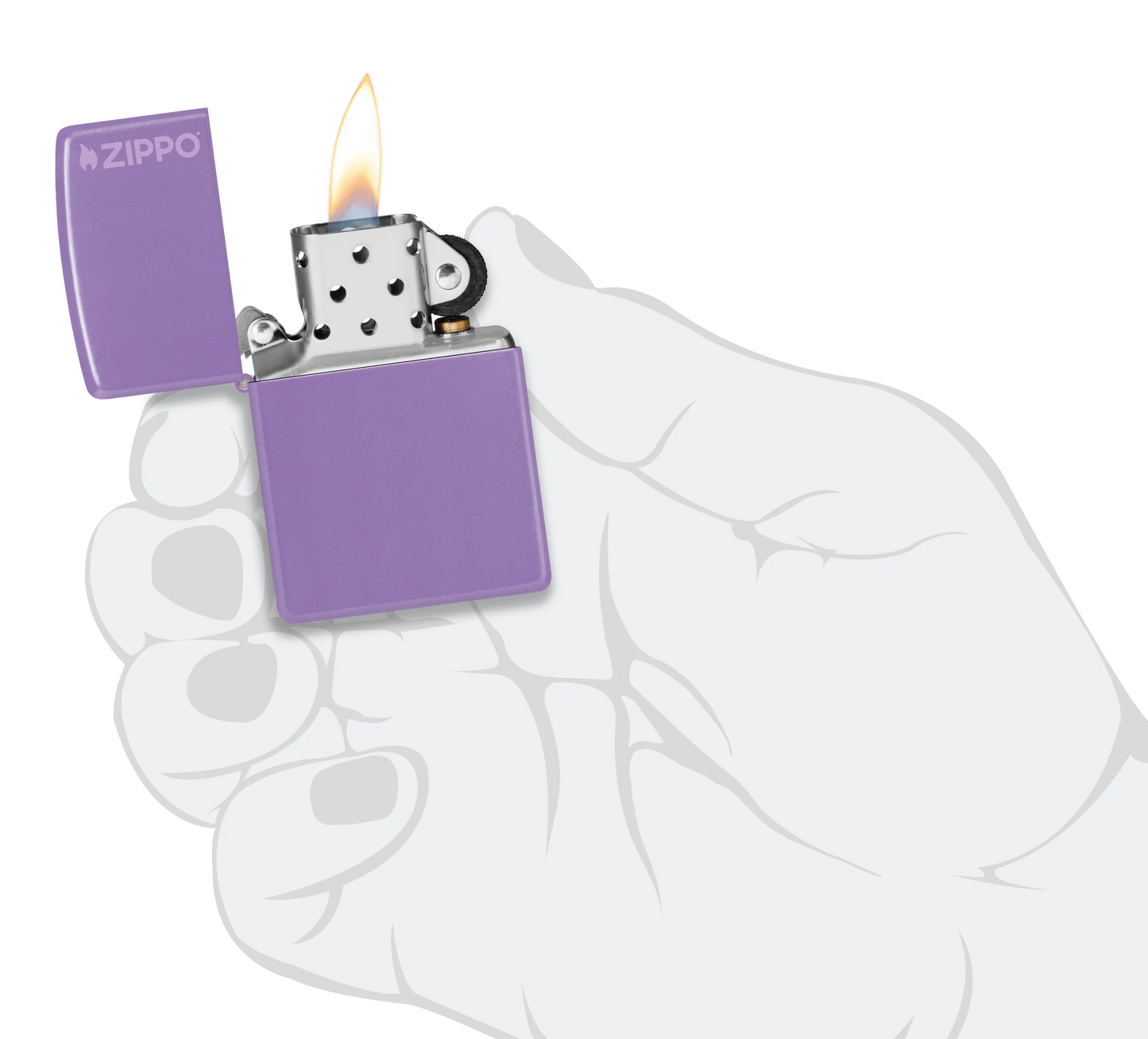 Klassiek Smoky Lavender met Zippo-logo