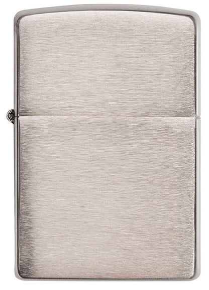 Vooraanzicht Zippo aansteker Armor Chrome Brushed