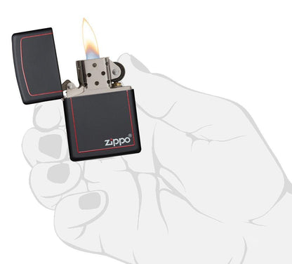 Classic Black and Red Zippo