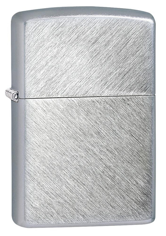 Vooraanzicht 3/4 hoek Zippo aansteker Herringbone Sweep basismodel